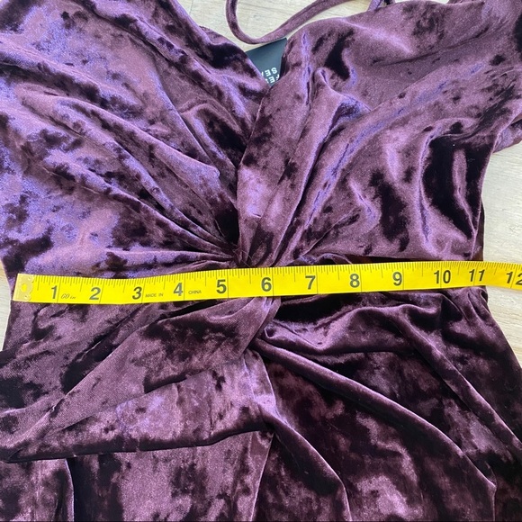 NEW Zara purple velvet minidress - Picture 7 of 8